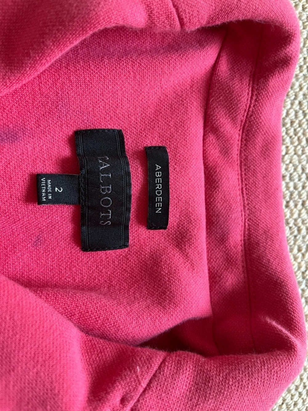 Talbots Hot Pink Women's Blazer - Picture 3 of 4